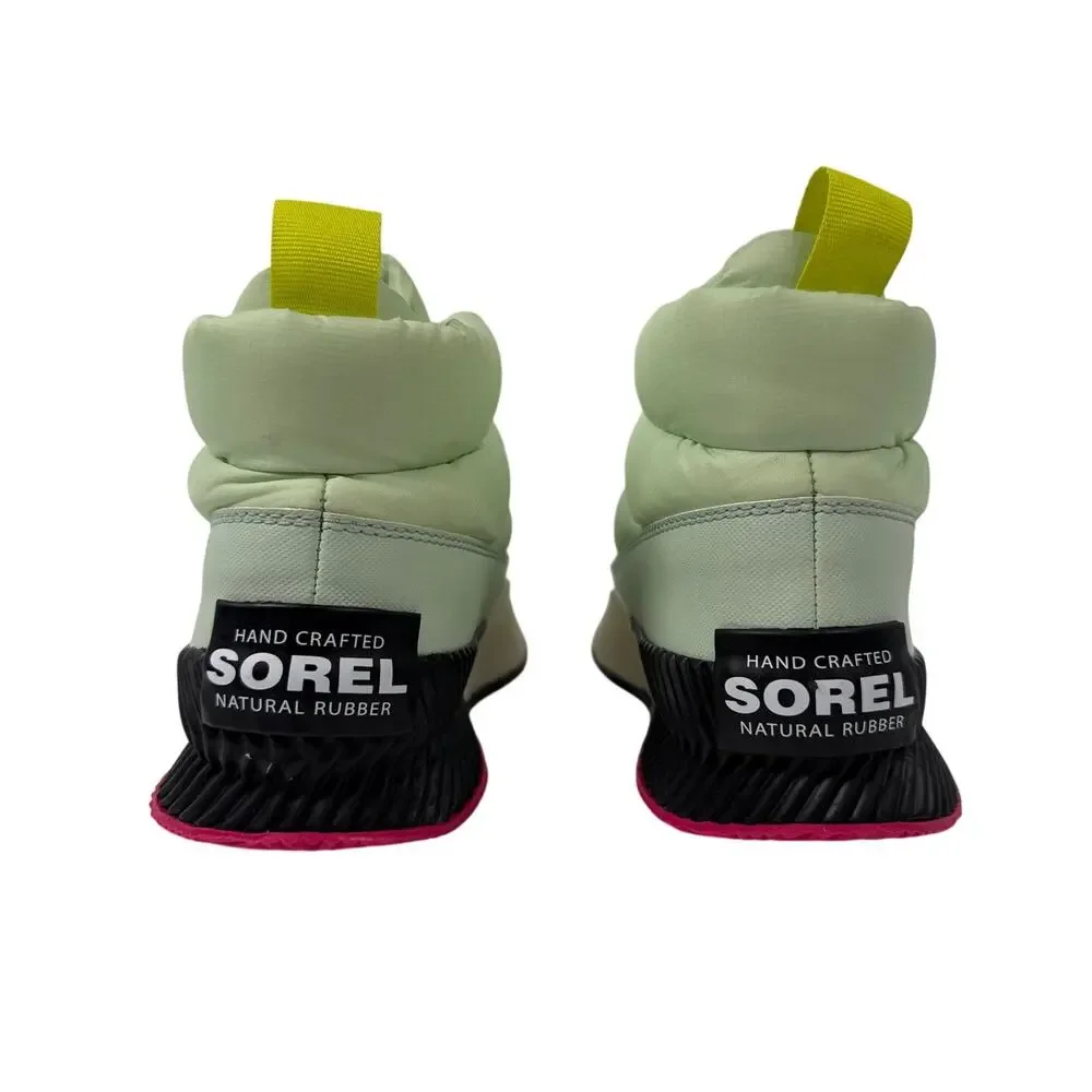 Sorel x‎ Prana Out N About III Winter Bootie Womens 8 Puffy Zip Waterproof Green